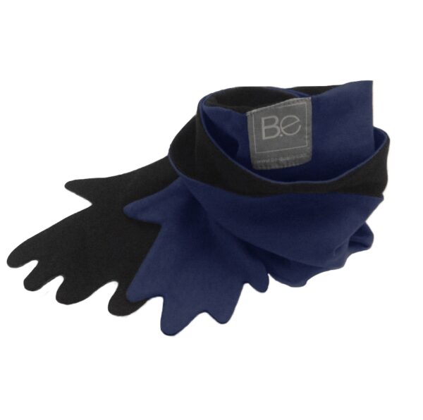 hug scarf organic pima cotton slowfashion quality black blue