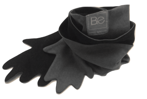 hug scarf organic pima cotton slowfashion quality black grey taupe
