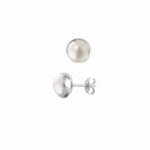 Blossom bud earrings with pearls