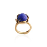 BLOSSOM large ring with Lapis Lazuli