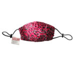 Silk Face Mask “Pink Leopard” Print with a defensive nanomembrane