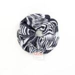Silk Scrunchies “Black Zebra” Print