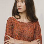 Red Animalier Top