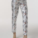 Silk Pyjama Pants “Woman” Print