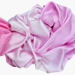 Pink Ombre Shaded silk-wool scarf