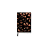 Sustainable A5 Classic Journal – Rust Floral Pattern on Black