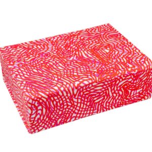 Sustainable Collapsible Box Red Pink And White