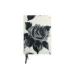 Sustainable A5 Floral Journal – Black Roses On White