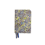 Sustainable A5 Floral Journal – Blue, Yellow, Brown, White Floral Print on Cream