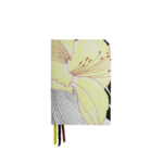 Sustainable A5 Floral Journal – Flower Print With Yellow, White, Red And Black