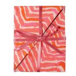 Sustainable Christmas Cards – Pink Abstract Chevron Print