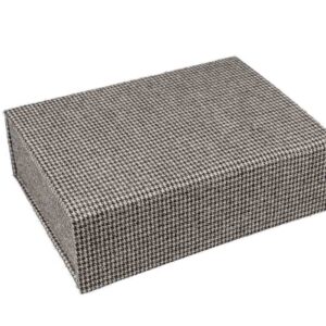 Sustainable Collapsible Box Woven Black And White