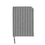 Sustainable A5  Doodle Journal – Grey And White Pinstripes