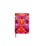 Sustainable A5  Doodle Journal – Orange – Fuschia – Purple Marbling Pattern