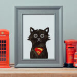Super Cat Fine Art Print (UNFRAMED)