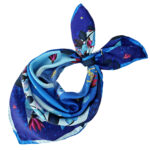 Secret garden. Blue neck scarf