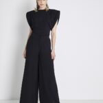HIGH-RISE WOOD PALAZZO TROUSERS