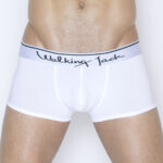 Walking Jack – Core Trunks – White Athletic Underwear with White Waistband