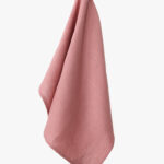Linen tea towel / Pinky coral