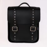 Black Gothic Studded – Handmade Leather City Backpack