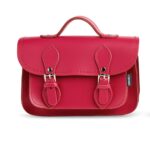 Handmade Leather Micro satchel Plus – Magenta