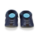 SHU-009 – Dark Blue Leather Shoe with Light Blue Swirl