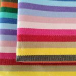 A pair of rainbow napkins